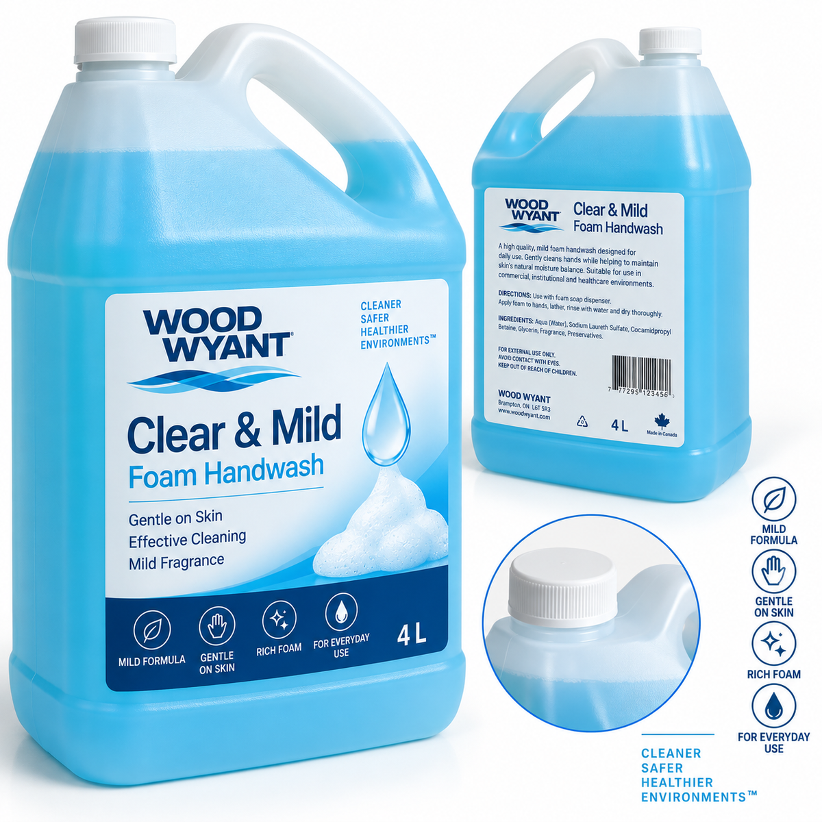 Wood Wyant Clear & Mild Foam Handwash