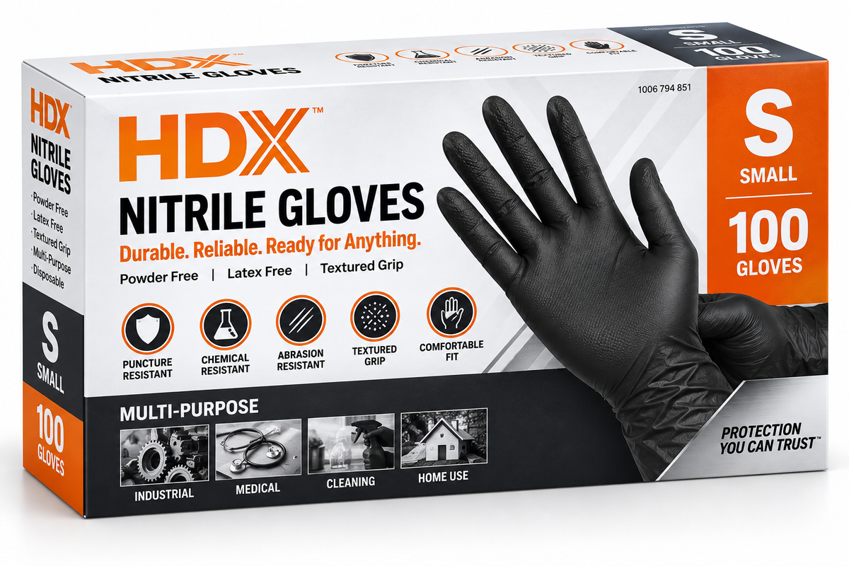 HDX NITRILE GLOVES